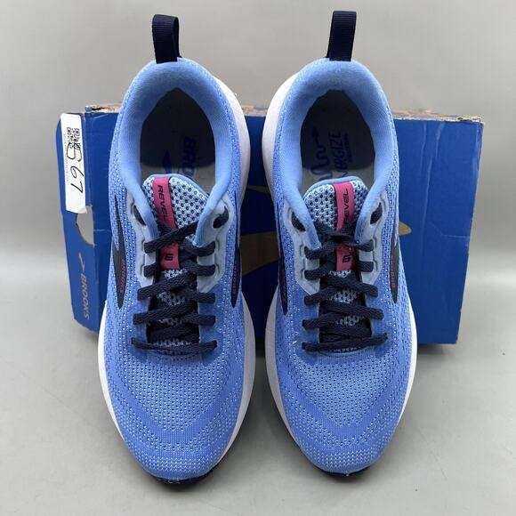 Brooks Revel 6 Running Shoes Women Size 8 Blue Pink Comfort Sneakers With Box - Picture 5 of 9